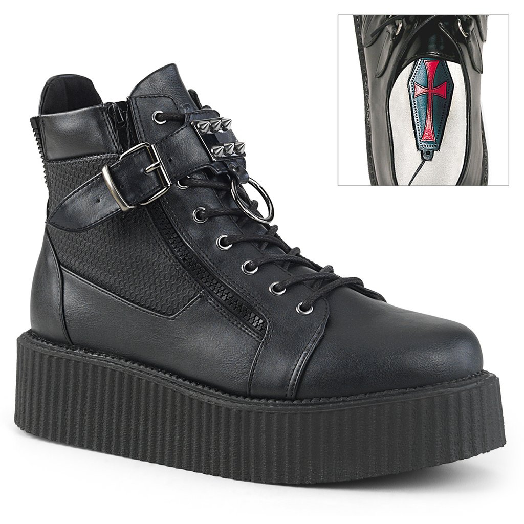 Creepers Demonia V Creeper 566 Panske - Čierne | SK-755421